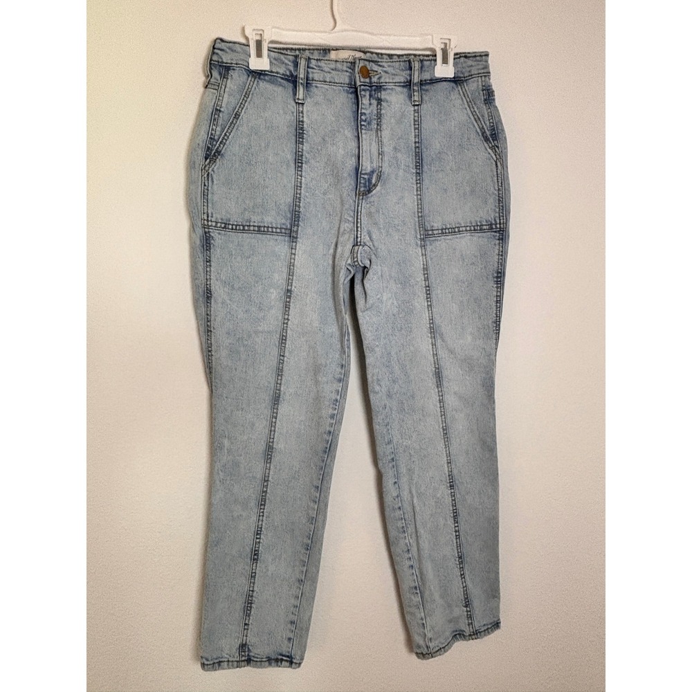 Universal Thread High Rise Slim Straight Jeans Light Wash Utility Denim 10/30R